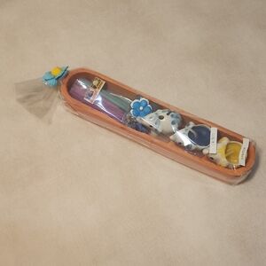 Colorful Elephant Candles And Incense Set Blue Purple And Yellow